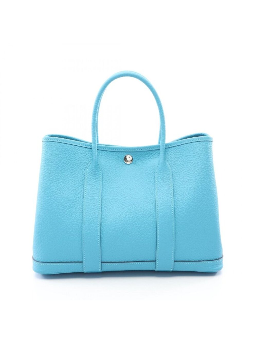Hermes Tote Bag Garden Party TPM Blue Nord